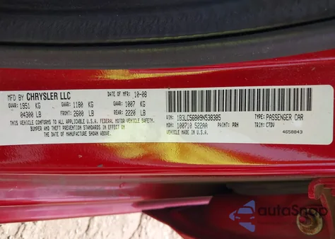 2009 Dodge Avenger Sxt from USA, damaged, VIN 1B3LC56B09N538385